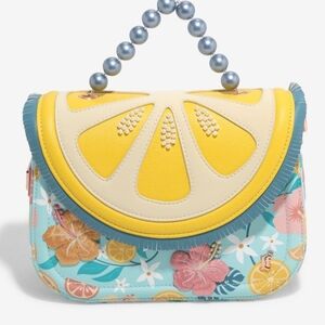NWT!! Loungefly Lemon & Floral Print Handbag